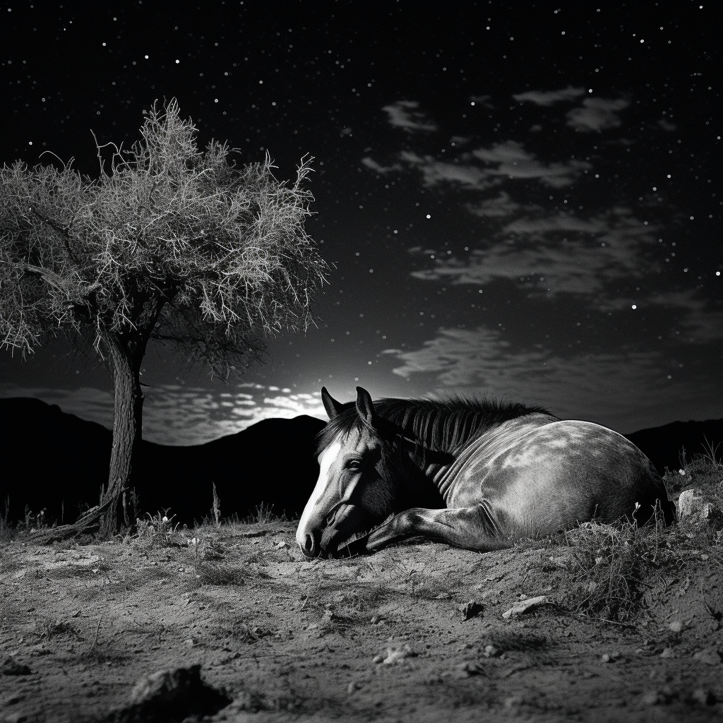 Perché il cavallo dorme in piedi