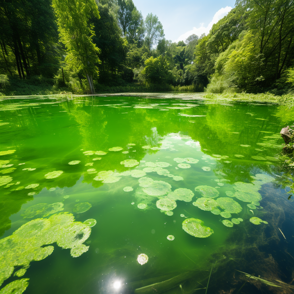 Perché l’acqua del laghetto diventa verde